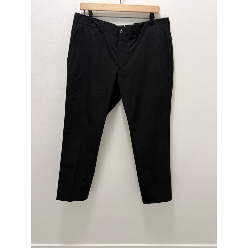 Prada Mens Black Technical Stretch Trousers Made in Italy Size 52 36 Slim Fit